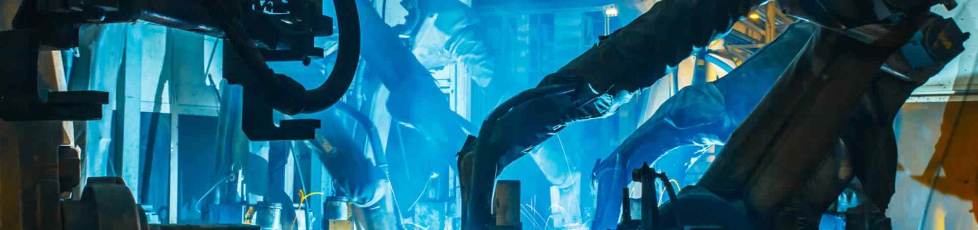 large welding area in production