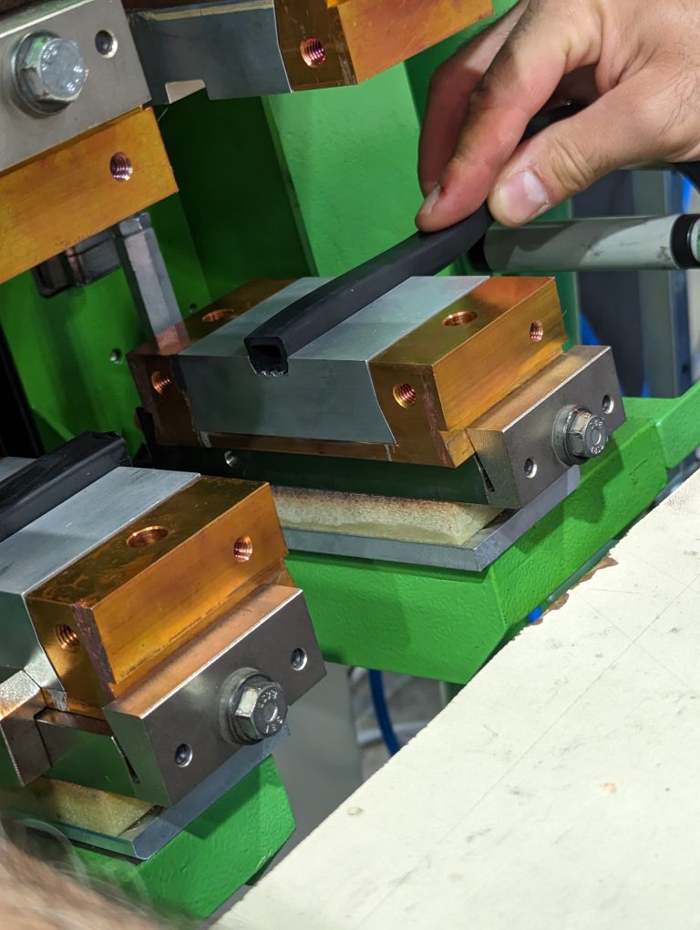 Close-up of vulcanization machine 2