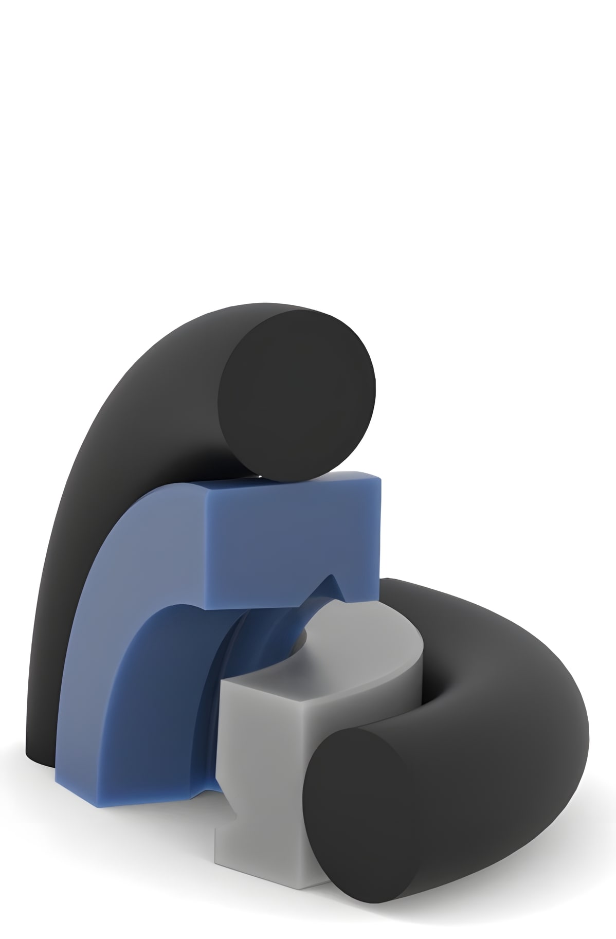 Single working pistion seal with anti-tilt function