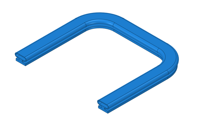 Inflatable seal shaped render
